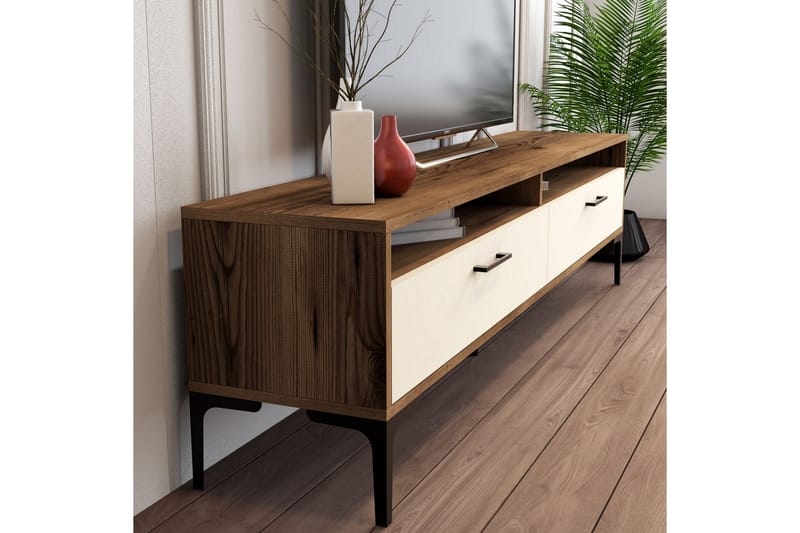 Tv-möbelset Zakkum 180x47 cm - Brun - TV-möbelset