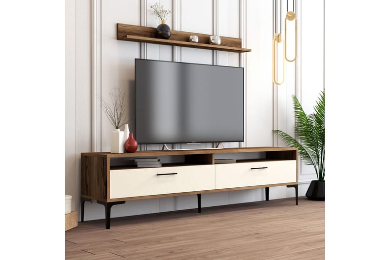 Tv-möbelset Zakkum 180x47 cm - Brun - Möbler - TV- & Mediamöbler - TV-möbelset