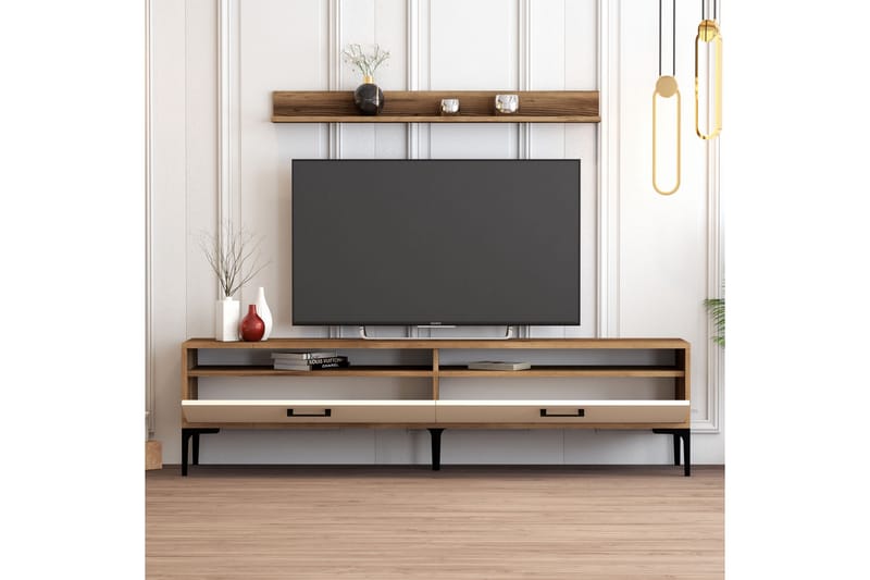 Tv-möbelset Zakkum 180x47 cm - Brun - Möbler - TV- & Mediamöbler - TV-möbelset