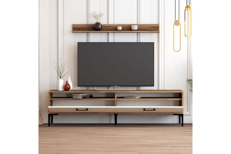 Tv-möbelset Zakkum 180x47 cm - Brun - TV-möbelset