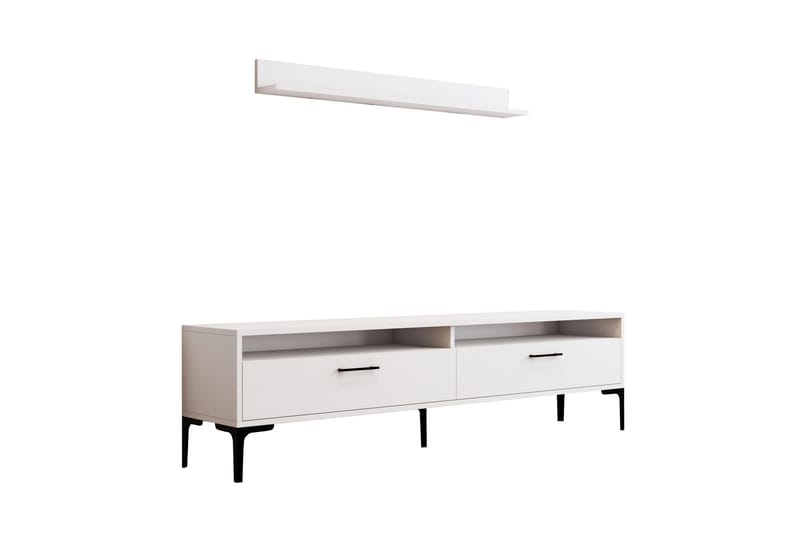 Tv-möbelset Zakkum 180x47 cm - Vit - Möbler - TV- & Mediamöbler - TV-möbelset