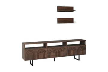 Tv-möbelset Zakkum 50x15 cm - Brun - Möbler - TV- & Mediamöbler - TV-möbelset