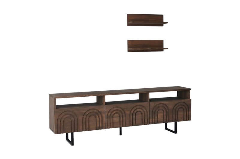 Tv-möbelset Zakkum 50x15 cm - Brun - Möbler - TV- & Mediamöbler - TV-möbelset