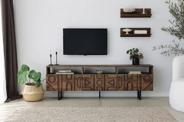 Tv-möbelset Zakkum 50x15 cm - Brun - Möbler - TV- & Mediamöbler - TV-möbelset