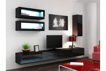 Vasil TV-möbelset 280x40x180 cm - Vit - Möbler - TV- & Mediamöbler - TV-möbelset