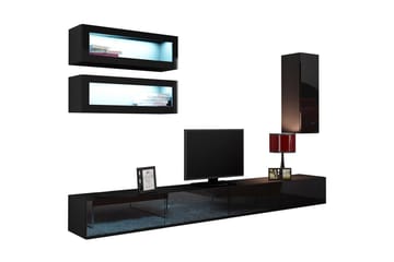 Vasil TV-möbelset 280x40x180 cm - Vit - Möbler - TV- & Mediamöbler - TV-möbelset