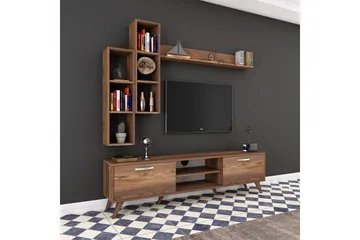 Virkesbo TV-Möbelset 180 cm - Brun - Möbler - TV- & Mediamöbler - TV-möbelset