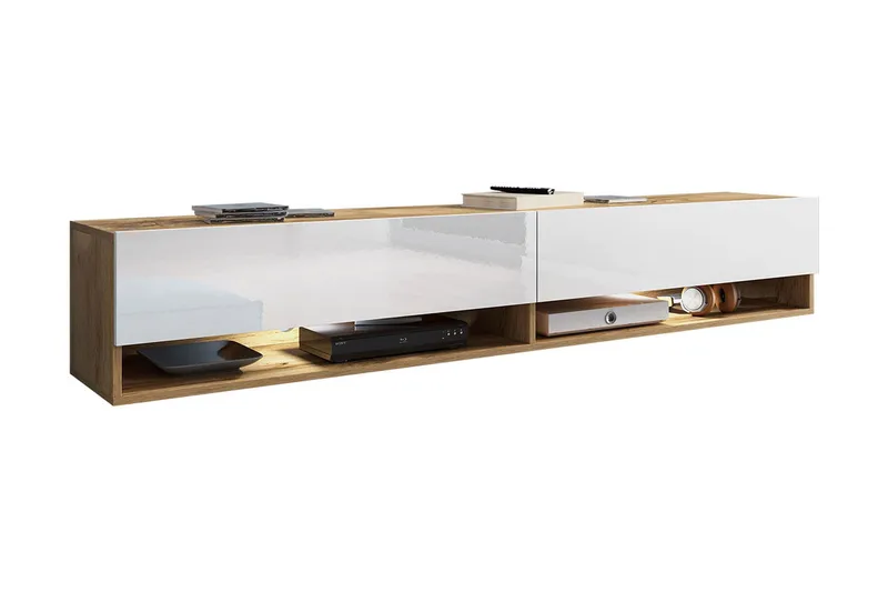 Brya Tv-skåp 180 cm - Vit/Natur - Möbler - TV- & Mediamöbler - TV-skåp