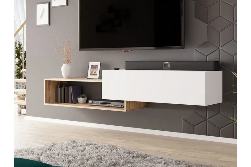 Carbost Tv-skåp 210 cm - Vit - Möbler - TV- & Mediamöbler - TV-skåp