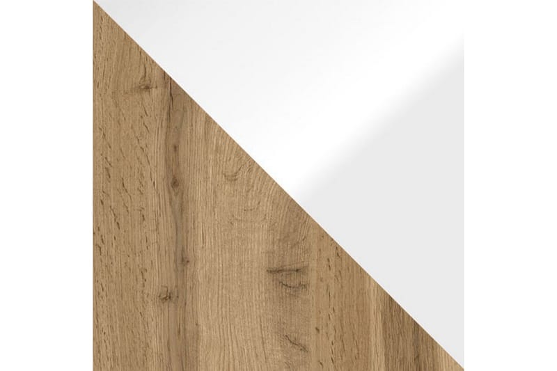 Cuguen Tv-skåp 140 cm Vit LED - Vit/Natur - Möbler - TV- & Mediamöbler - TV-skåp