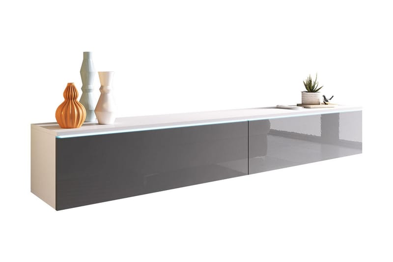 Cuguen Tv-skåp 180 cm - Vit/Grå - Möbler - TV- & Mediamöbler - TV-skåp