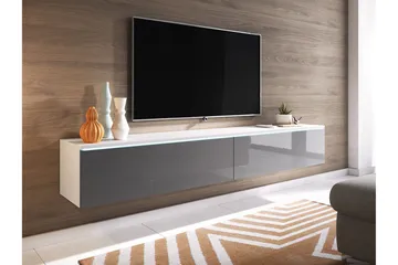 Cuguen Tv-skåp 180 cm - Vit/Grå - Möbler - TV- & Mediamöbler - TV-skåp