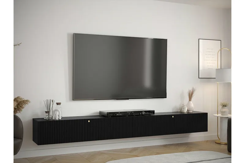 Dunvegan Tv-skåp 300 cm Black - Möbler - TV- & Mediamöbler - TV-skåp
