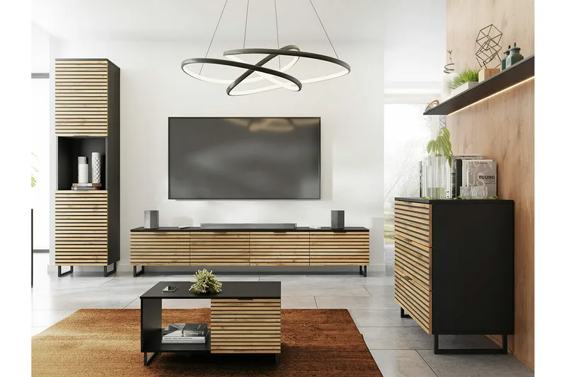 Galbally Tv-skåp 200 cm - Brun - Möbler - TV- & Mediamöbler - TV-skåp