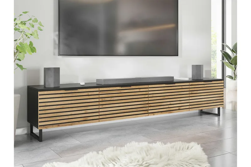 Galbally Tv-skåp 200 cm - Brun - Möbler - TV- & Mediamöbler - TV bänk & mediabänk