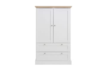 Garderob Borgela 85 cm - Vit|Brun - Möbler - TV- & Mediamöbler - TV-skåp