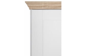 Garderob Borgela 85 cm - Vit|Brun - Möbler - TV- & Mediamöbler - TV-skåp
