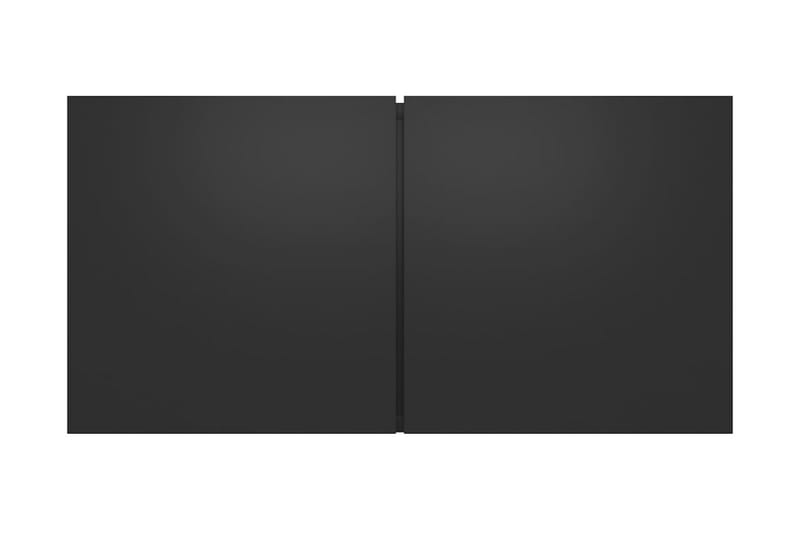 Hängande TV-skåp 2 st svart 60x30x30 cm - Svart - TV-skåp
