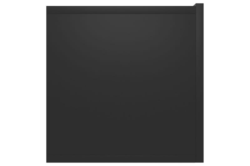 Hängande TV-skåp 3 st svart 60x30x30 cm - Svart - TV-skåp