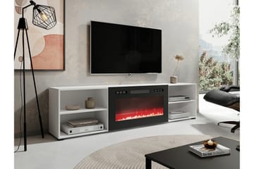 Juniskär Golvstående Tv Bänk 200 cm i Målat Trä - Vit - Möbler - TV- & Mediamöbler - TV bänk & mediabänk