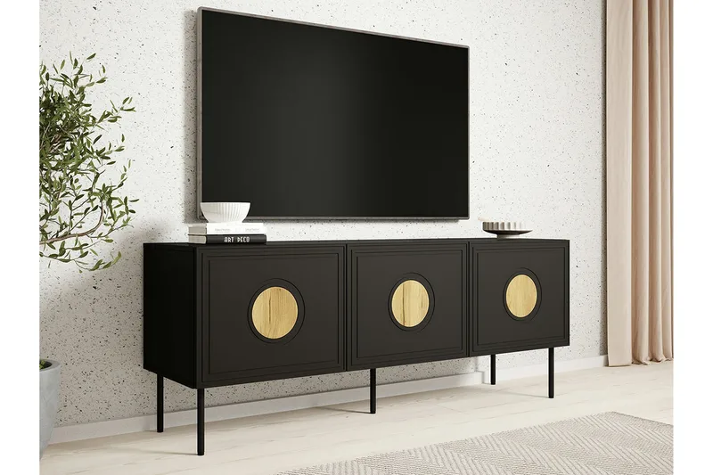 Juniskär Tv-skåp 151 cm - Svart - Möbler - TV- & Mediamöbler - TV-skåp