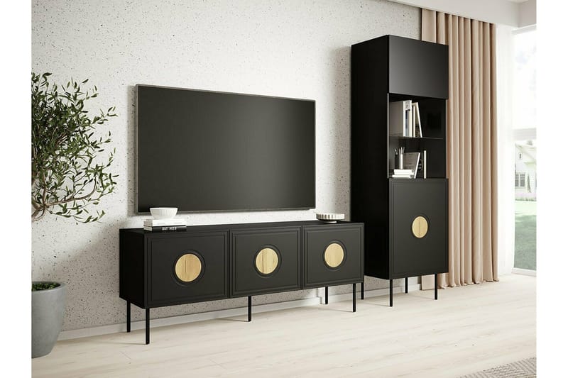 Juniskär Tv-skåp 151 cm - Svart - Möbler - TV- & Mediamöbler - TV-skåp