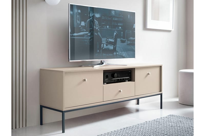 Tv-skåp Klinkerville 154 cm - Svart - TV-skåp