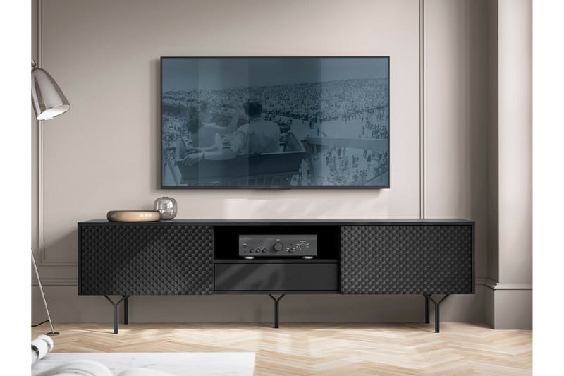 Tv-skåp Klinkerville 180 cm - Grafitgrå - TV-skåp