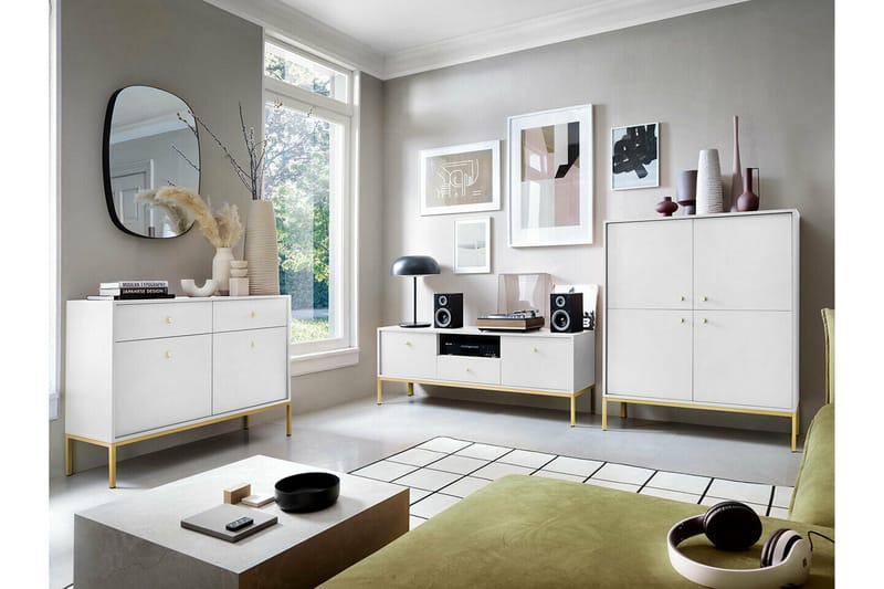 Klinkerville Tv-skåp 154 cm - Vit - Möbler - TV- & Mediamöbler - TV-skåp