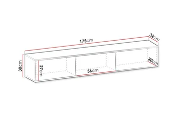 Klinkerville Tv-skåp 175 cm - Cream - Möbler - TV- & Mediamöbler - TV-skåp