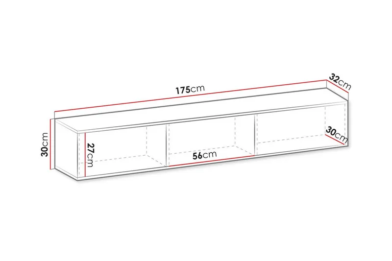 Klinkerville Tv-skåp 175 cm - Cream - Möbler - TV- & Mediamöbler - TV-skåp