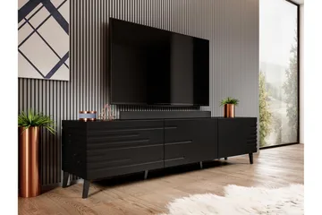 Novaj Tv-skåp 155 cm - Svart - Möbler - TV- & Mediamöbler - TV bänk & mediabänk