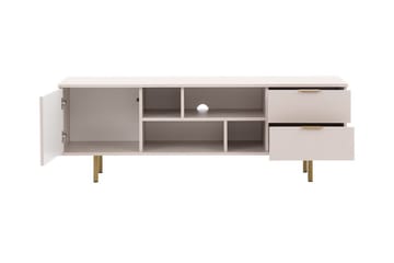 Staffin Golvstående Tv Bänk 150 cm med Förvaring i Målat Trä - Beige - Möbler - TV- & Mediamöbler - TV bänk & mediabänk