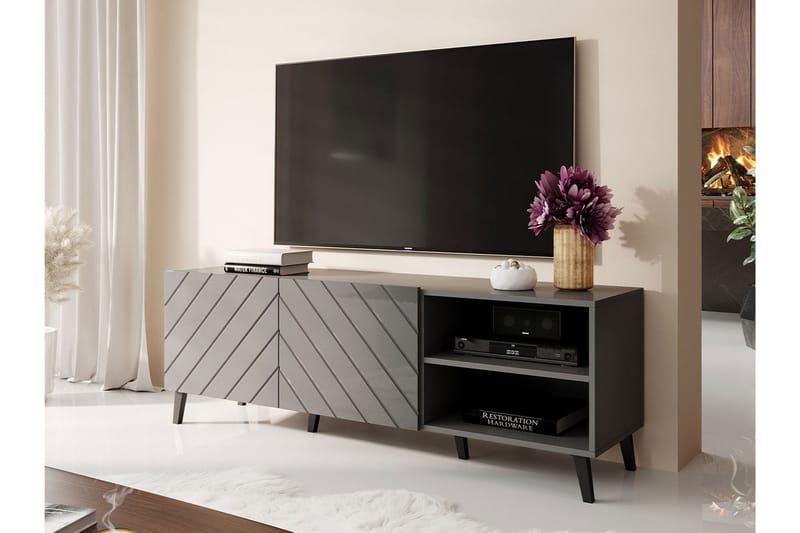 Strontian Tv-skåp 150 cm Scandinavian Choice Graphite - Möbler - TV- & Mediamöbler - TV-skåp