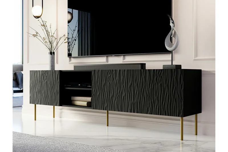 Strontian Tv-skåp 190 cm Scandinavian Choice Black - Möbler - TV- & Mediamöbler - TV-skåp