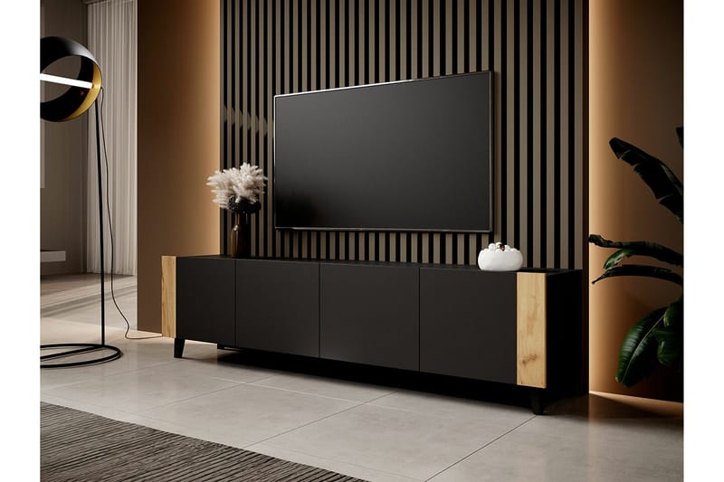 Strontian Tv-skåp 201 cm Scandinavian Choice Black - Möbler - TV- & Mediamöbler - TV-skåp