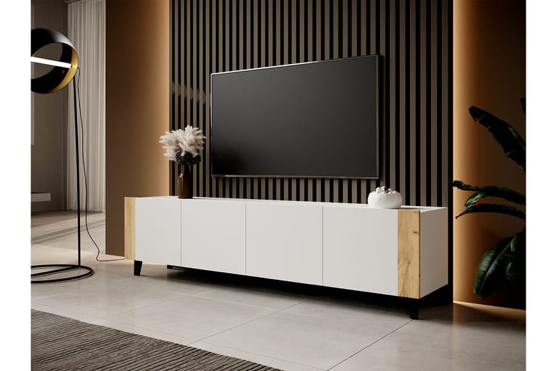 Strontian Tv-skåp 201 cm Scandinavian Choice White - Möbler - TV- & Mediamöbler - TV-skåp