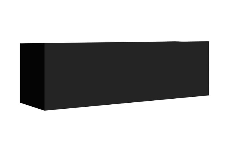 TV-skåp 6 delar svart spånskiva - Svart - TV-skåp