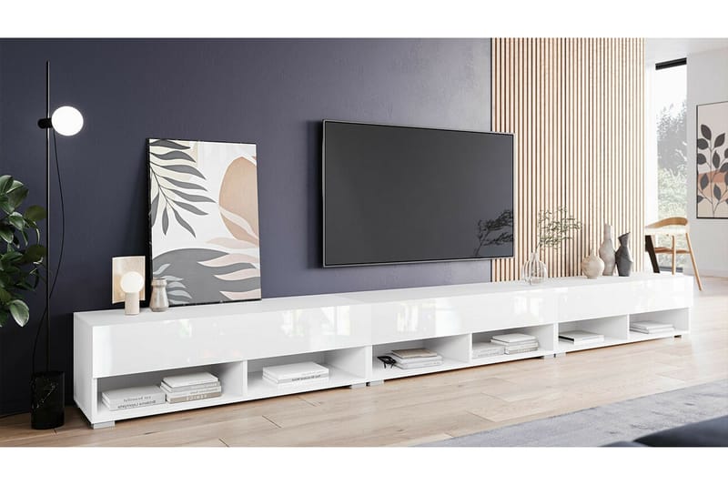 Tv-skåp Galbally 300 cm - Vit - Möbler - TV- & Mediamöbler - TV-skåp