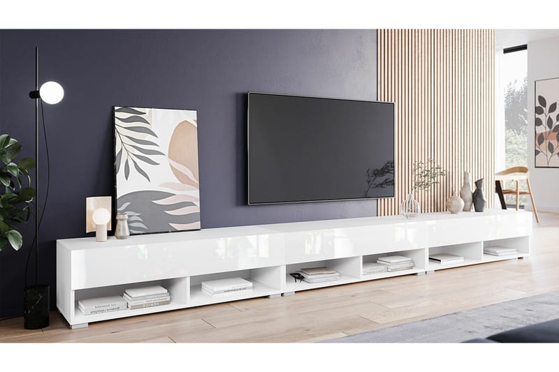 Tv-skåp Galbally 300 cm - Vit - Möbler - TV- & Mediamöbler - TV-skåp