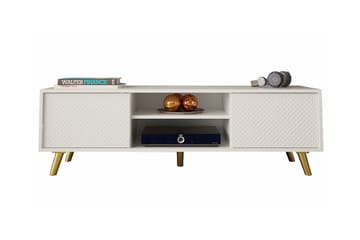 Tv-skåp Glenndale 140 cm - Vit - Möbler - TV- & Mediamöbler - TV-skåp