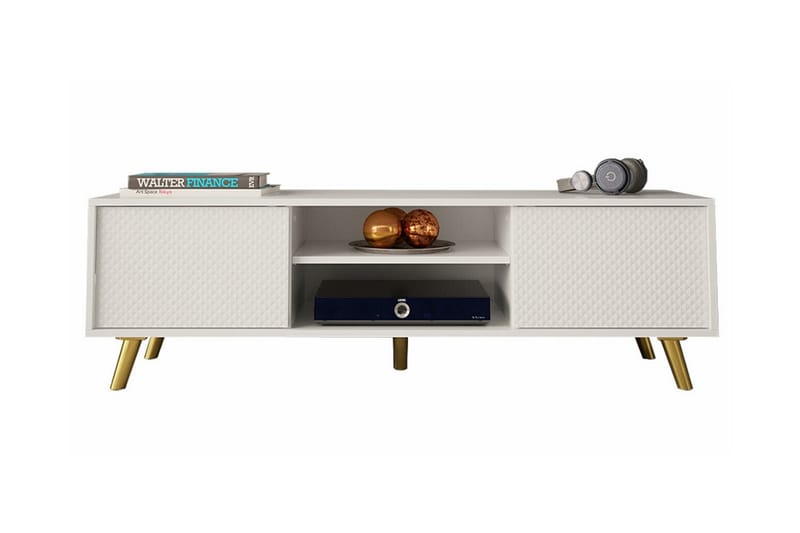 Tv-skåp Glenndale 140 cm - Vit - Möbler - TV- & Mediamöbler - TV-skåp