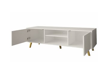 Tv-skåp Glenndale 140 cm - Vit - Möbler - TV- & Mediamöbler - TV-skåp