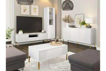 Tv-skåp Glenndale 155 cm - Vit - Möbler - TV- & Mediamöbler - TV-skåp