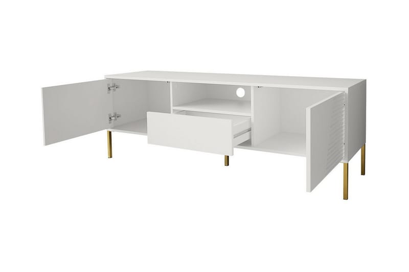 Tv-skåp Glenndale 155 cm - Vit - Möbler - TV- & Mediamöbler - TV-skåp