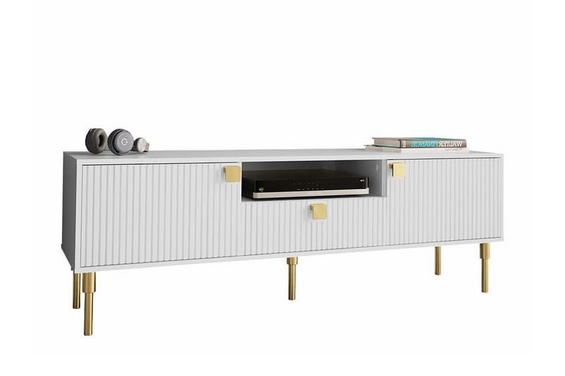 Tv-skåp Glenndale 160 cm - Vit - Möbler - TV- & Mediamöbler - TV-skåp