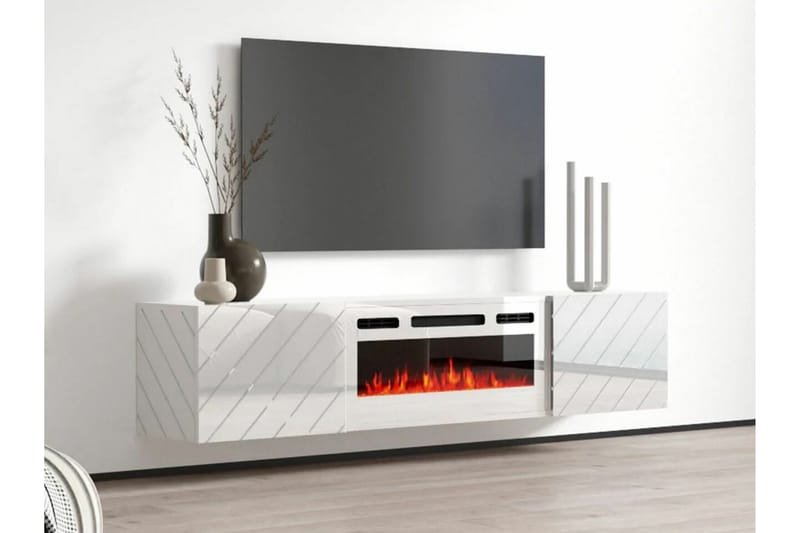 Tv-skåp Juniskär 183 cm - Vit - Möbler - TV- & Mediamöbler - TV-skåp