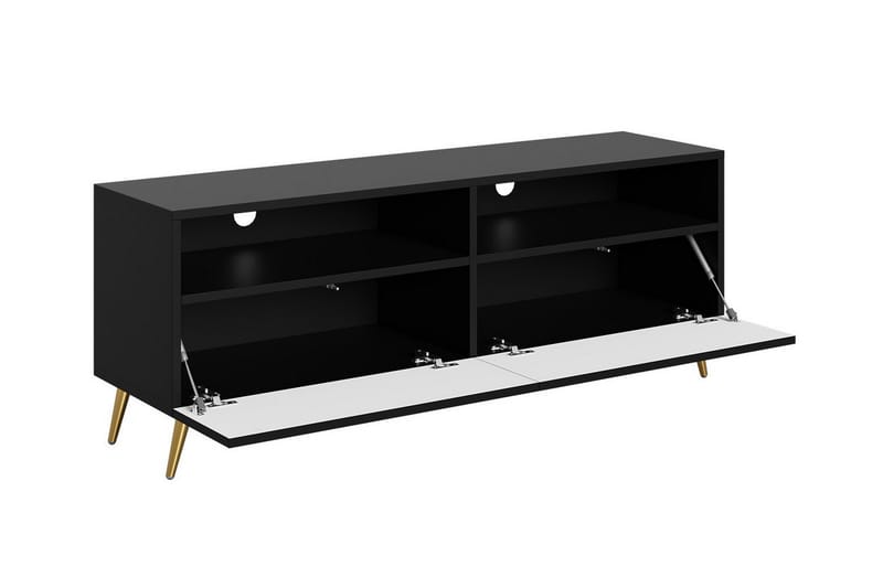 Tv-skåp Kintore 150 cm - Svart - Möbler - TV- & Mediamöbler - TV-skåp