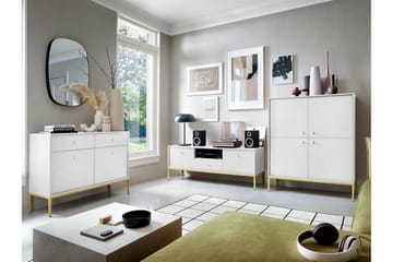 Tv-skåp Klinkerville 154 cm - Vit - Möbler - TV- & Mediamöbler - TV-skåp