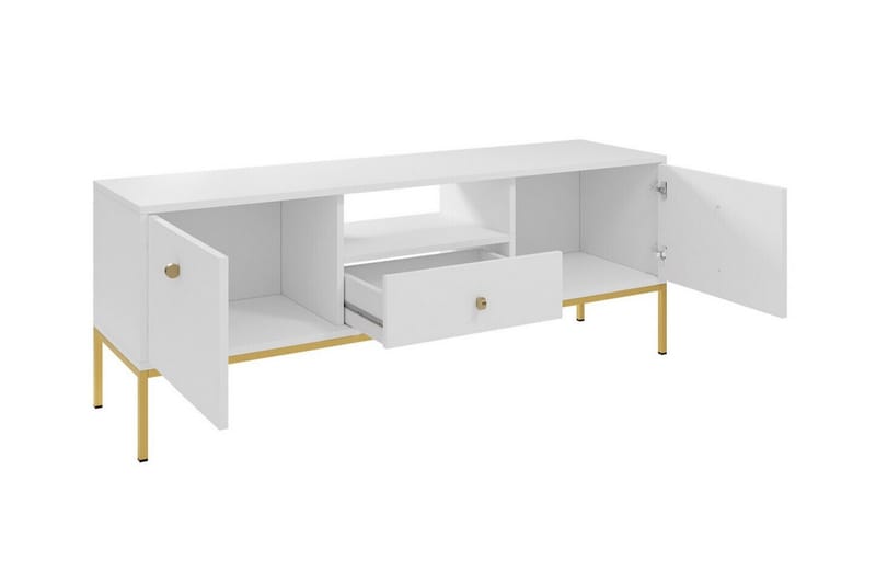Tv-skåp Klinkerville 154 cm - Vit - Möbler - TV- & Mediamöbler - TV-skåp